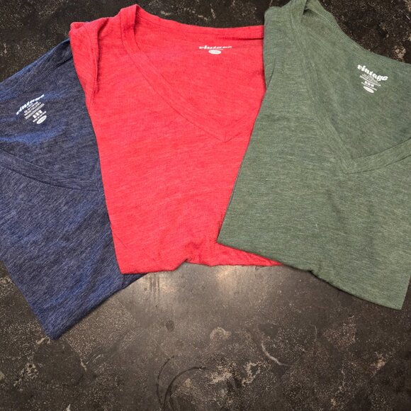 BUNDLE ALRERT! Old Navy Vintage V-neck T-shirts-3 Tops - 1 PRICE - BUNDLE WOW!!! - Picture 3 of 9